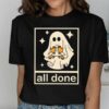 All done sign language speech pathology aac sped teacher Halloween Shirt Ghost Fall Halloween Witch TShirt Halloween Teacher Shirt 2 4