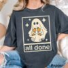 All done sign language speech pathology aac sped teacher Halloween Shirt Ghost Fall Halloween Witch TShirt Halloween Teacher Shirt 3 7