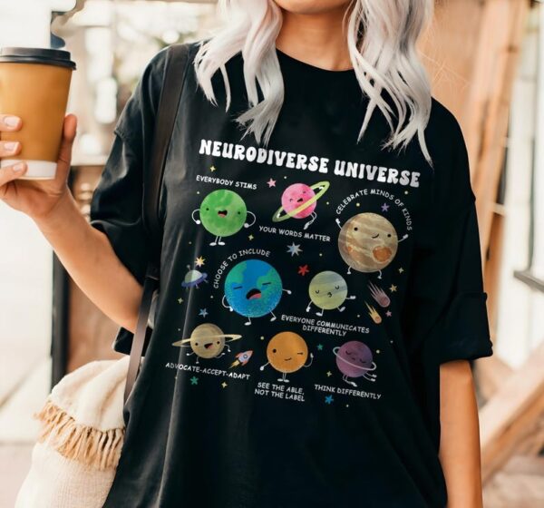 Autism Awareness Shirt Neurodiverse Universe Shirt Sped Teacher Shirt Space Neurodiversity Shirt Special Education Shirt Autism Tees 5 1