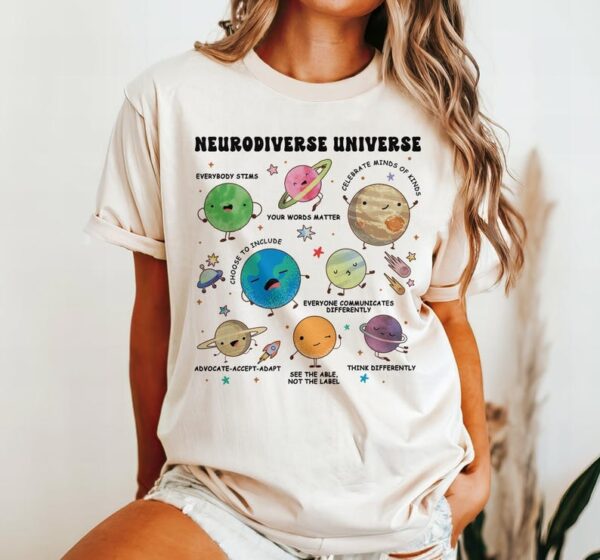 Autism Awareness Shirt Neurodiverse Universe Shirt Sped Teacher Shirt Space Neurodiversity Shirt Special Education Shirt Autism Tees3