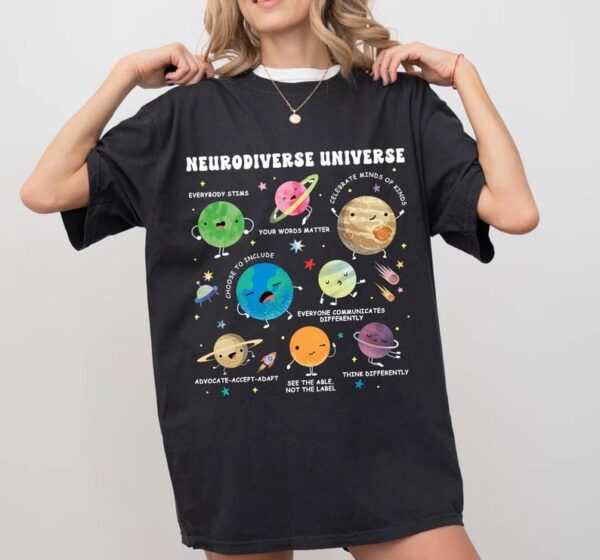 Autism Awareness Shirt Neurodiverse Universe Shirt Sped Teacher Shirt Space Neurodiversity Shirt Special Education Shirt Autism Tees6