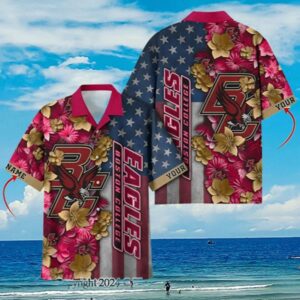 Boston College Eagles Hawaiian Shirt Summer Gifts Aloha Shirt Aloha Shirt