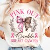 Breast Cancer Football Pink Out Shirt Breast Cancer Shirt Pink ribbon Coquette Bow Shirt 2