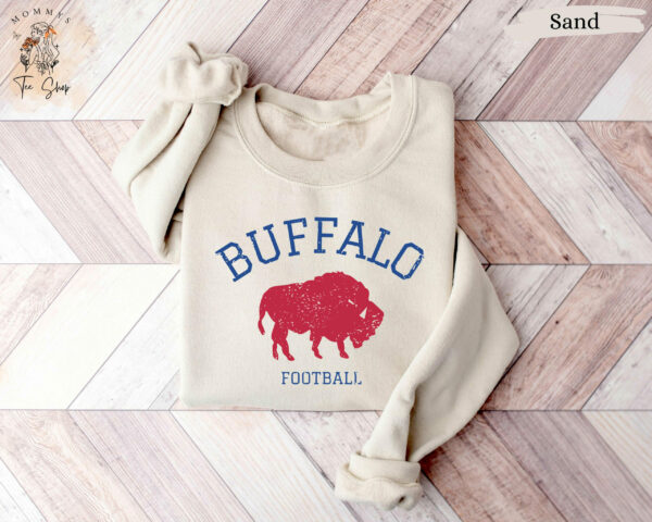 Buffalo Football Vintage Sweatshirt Retro Buffalo Football Crewneck Buffalo Bills Football Shirt Bills Football Gift 1