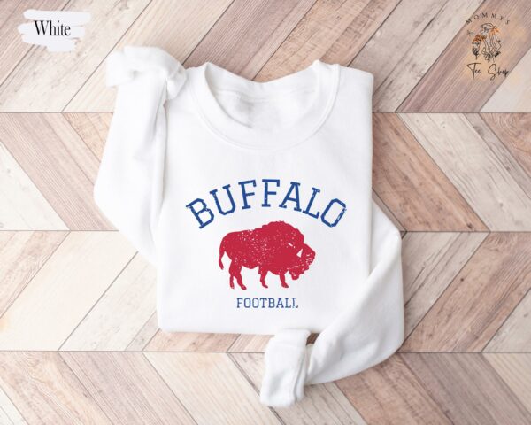 Buffalo Football Vintage Sweatshirt Retro Buffalo Football Crewneck Buffalo Bills Football Shirt Bills Football Gift 5