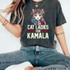 Cat Ladies For Kamala Shirt Cat Lady Shirt Kamala Harris Cat Shirt Democrats Election 2024 Election shirt for Cat LadiesPolitical Shirt 4