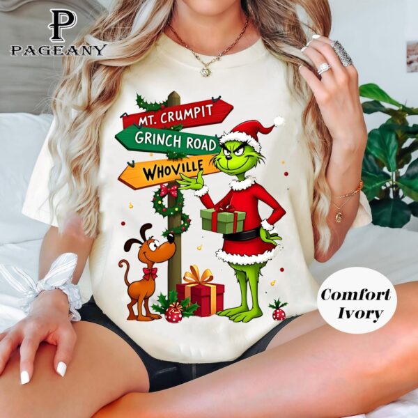 Christmas Grinch Shirt Grinch Christmas Sweatshirt Merry Christmas Grinch Sweatshirt MtCrumpit Grinch Road Whoville 1