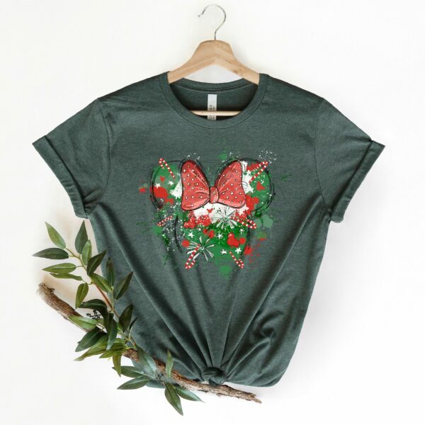 Christmas Minnie Castle Shirt Christmas Minnie Watercolor Shirt Disney Christmas Tee Disney Watercolor Tee Minnie Christmas Tee 1