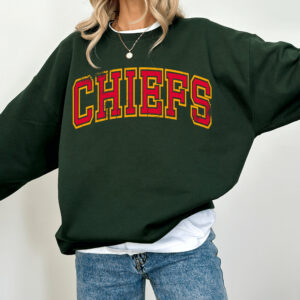 Comfort Color Retro Chiefs Shirt Kansas City Football Sweatshirt Kansas City Shirt Kansas City Retro Style Sweatshirt Kansas City Hoodie 1