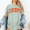 Comfort Color Retro Chiefs Shirt Kansas City Football Sweatshirt Kansas City Shirt Kansas City Retro Style Sweatshirt Kansas City Hoodie 4