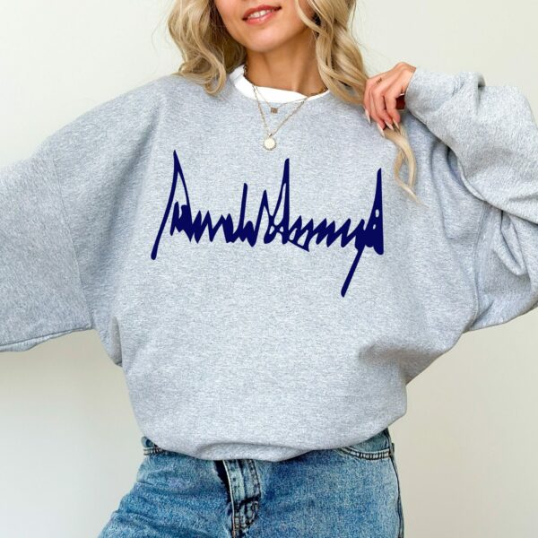 Donald Trump Signature Sweatshirt Trump 2024 Hoodie Take America Back Trump 2024 American Flag 1