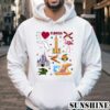 Florida Map Hand Drawn Florida State Symbols And Icons T shirt 4 Hoodie