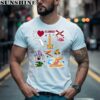 Florida map hand drawn Florida State Symbols and icons T Shirt 1 men shirt