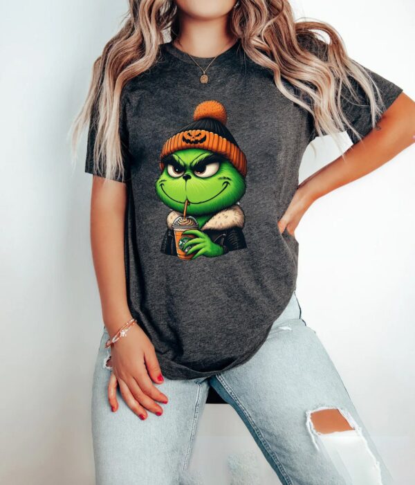 Funny Grinch Ice Coffee Shirt Funny Grinch t shirt Feral Grinch Shirt Grinch Ice coffee Shirt Halloween Halloween Ice Coffee 4