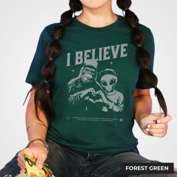 Graphic Movie I Believe Shirt Bigfoot Shirt Alien Shirt Supernatural Shirt I Want To Believe Shirt Yeeti Bigfoot Tshirt4