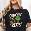 Grinchin for Treats T shirt Funny Halloween Grinch Trick or Treat Tee Spooky Grinch Halloween Shirt Grinch Costume Design 1