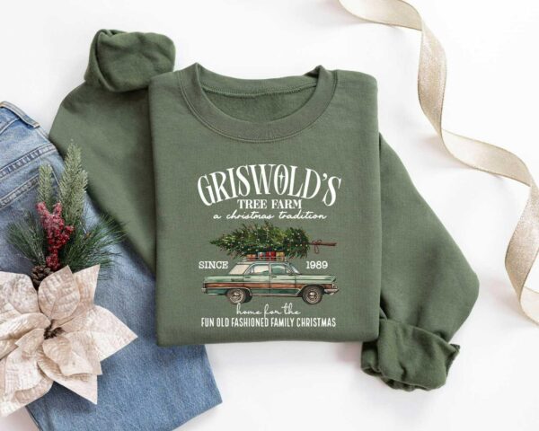 Griswold Christmas Sweatshirt Griswold Christmas Tree Farm Retro Griswold Christmas Shirt Christmas Vacation Shirt Christmas Sweatshirt 1