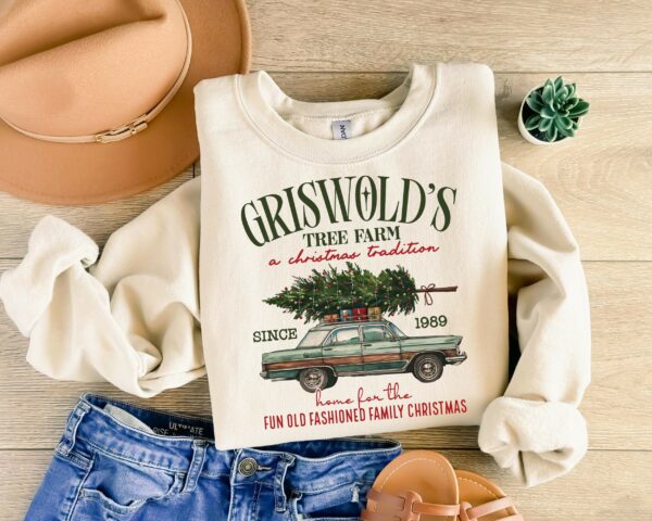 Griswolds Christmas Sweatshirt Christmas Family Christmas Gift Tree Sweater Griswolds Tree Farm Since 1989 Shirt Cute Christmas Shirt 1