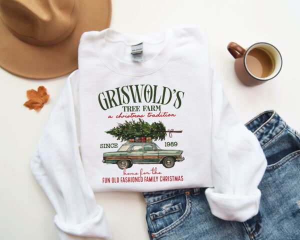 Griswolds Christmas Sweatshirt Christmas Family Christmas Gift Tree Sweater Griswolds Tree Farm Since 1989 Shirt Cute Christmas Shirt 3