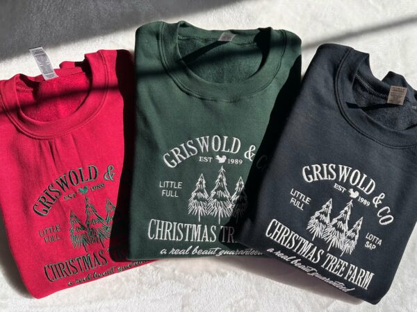 Griswolds Christmas Tree Farm Embroidered Sweatshirt Christmas Shirt Holiday Cute Womans Gift 2