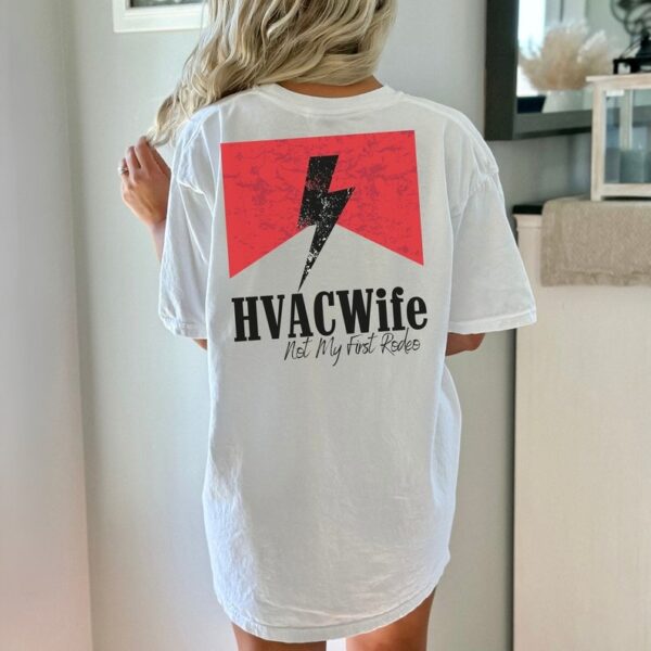 HVAC hvac tech hvac Wife Graphic tee for HVAC Wife hvac gift Blue Collar Wife HVAC Wife Shirt hvac Shirt hvac shirts 3