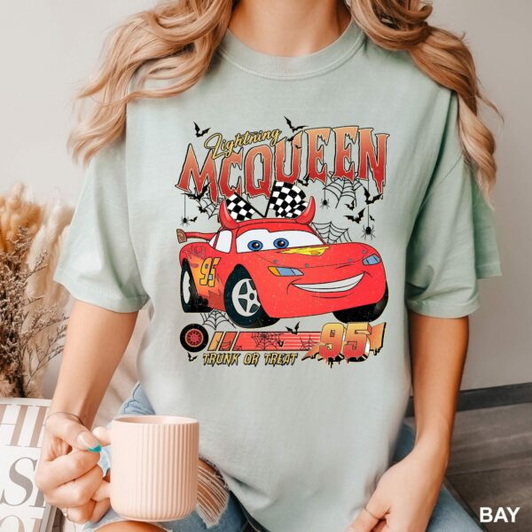 Halloween Cars Movie ShirtComfort ColorsLightning McQueen Luigi Guiro Halloween ShirtHalloween Kids Cars ShirtCars Halloween Party 1935 4