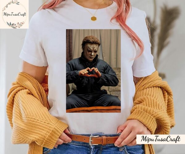 Halloween Horror Michael Heart Hands Shirt Michael Shirt Horror Movie Shirt 3