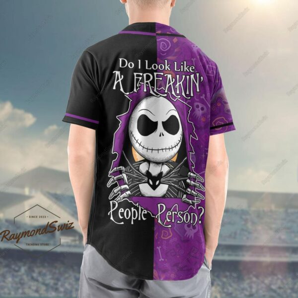 Halloween Jack Skellington Jersey Shirt Jack Skellington Baseball Jersey Halloween Baseball Shirt Jack And Sally Nightmare Before Jersey 3