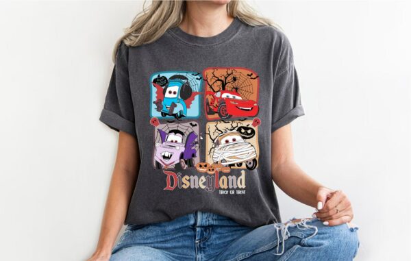 Halloween Pixar Cars Shirt Disney Halloween Cars Shirt Halloween McQueen McQueen And Friends Halloween Shirt 3