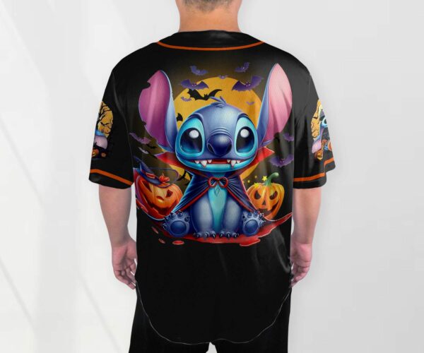 Halloween Stitch Baseball Jersey Ghost Baseball Shirt Halloween Jersey Shirt Gift 4