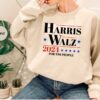 Harris Walz 2024 Sweatshirt Harris Walz Hoodie Vote Blue Democrat Hooded Liberal Feminist Sweaters Kamala Rally Tees 2