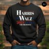 Harris Walz 2024 Sweatshirt Harris Walz Hoodie Vote Blue Democrat Hooded Liberal Feminist Sweaters Kamala Rally Tees 3