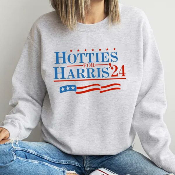 Hotties For Harris Shirt Democrat Vote Blue Tee 4 4