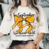 In September Shirt We Wear Gold Shirt Cancer Coquette Bow Gold Shirt 4