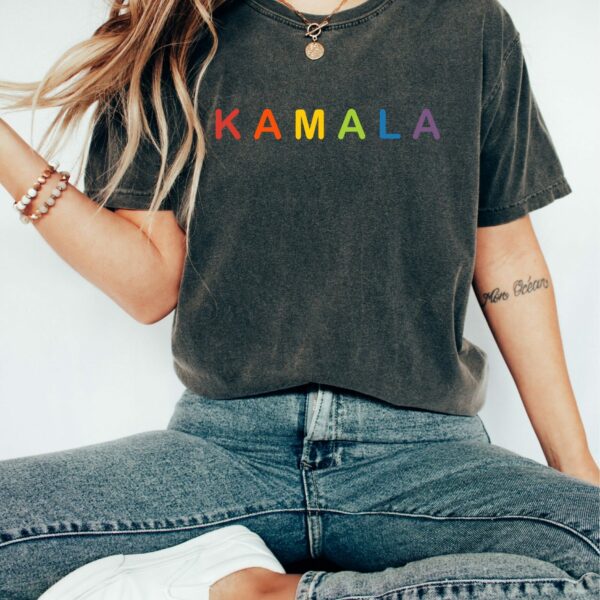 Kamala Harris 2024 Shirt Rainbow Flag Gay Pride Shirt LGBT Democrat Shirt2024 Election ShirtDemocrats ShirtKamala HarrisPolitics Shirt 1