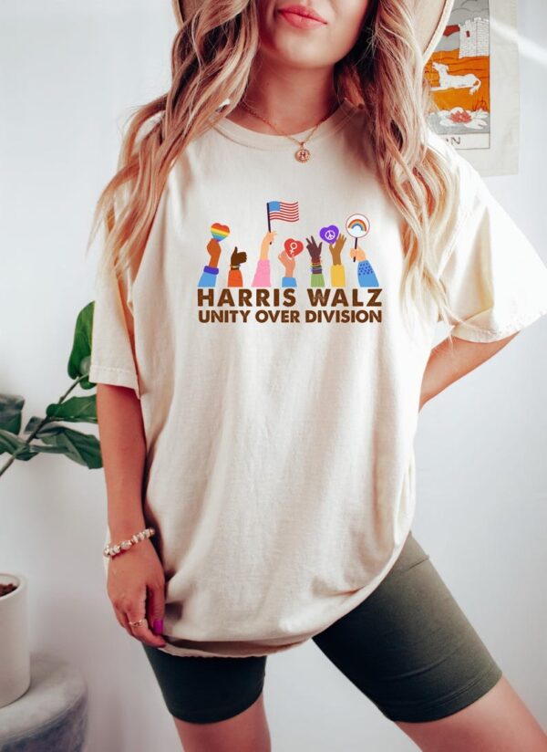 Kamala Harris Tim Walz 2024 Sweatshirt Election 2024 Sweatshirt Gift for Democrat Unity Over Division Democrat Top Harris Sweatshirt 2