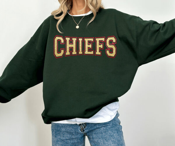 Kansas City Retro Chiefs Sweater Kansas City Football Sweatshirt Kansas City Shirt Kansas City Retro Style Sweatshirt Kansas City Hoodie 2