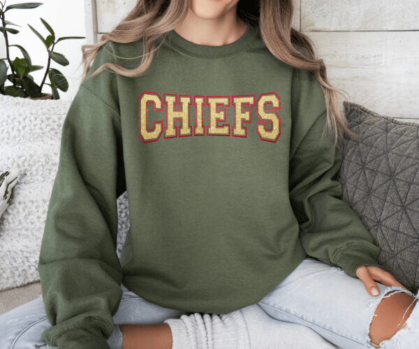 Kansas City Retro Chiefs Sweater Kansas City Football Sweatshirt Kansas City Shirt Kansas City Retro Style Sweatshirt Kansas City Hoodie 3