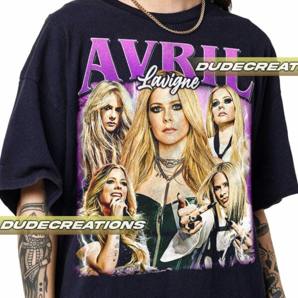 Limited Avril Lavigne Vintage T Shirt Shirt Gift For Woman and Man Unisex T Shirt GP02 2