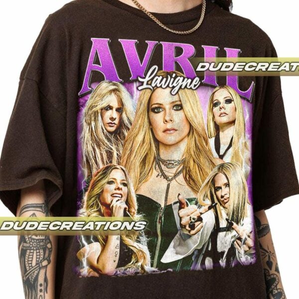 Limited Avril Lavigne Vintage T Shirt Shirt Gift For Woman and Man Unisex T Shirt GP02 3