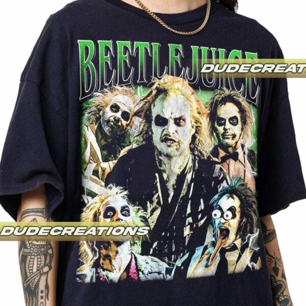 Limited Beetlejuice Vintage T Shirt Shirt Gift For Woman and Man Unisex T Shirt GP02 2 1