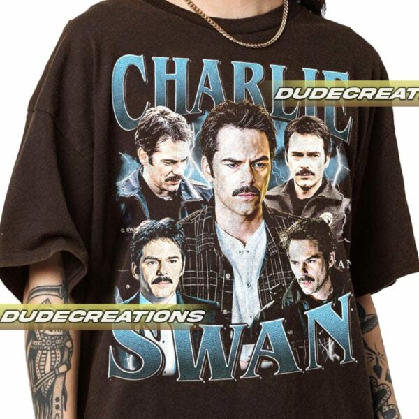 Limited Charlie Swan Vintage T Shirt Shirt Gift For Woman and Man Unisex T Shirt GP02 3