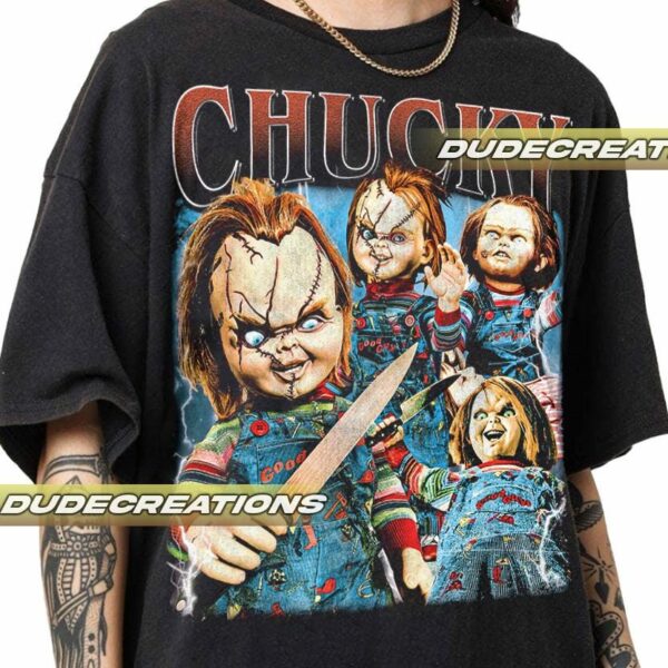 Limited Chucky Childs Play Vintage T Shirt Shirt Gift For Woman and Man Unisex T Shirt GP02 1