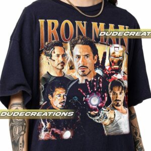 Limited Iron Man Tony Stark Vintage T Shirt Shirt Gift For Woman and Man Unisex T Shirt GP02 1