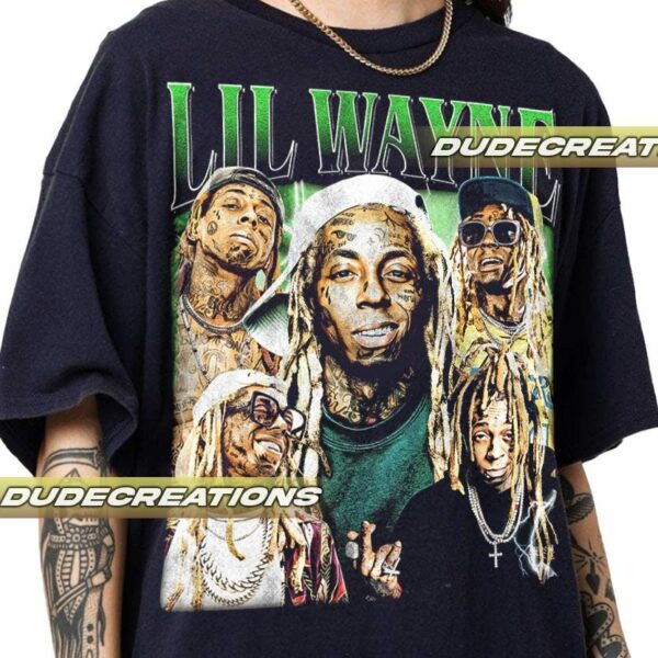 Limited Lil Wayne Vintage T Shirt Shirt Gift For Woman and Man Unisex T Shirt GP02 2