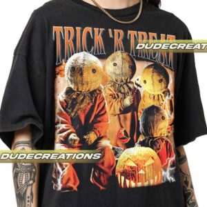 Limited Trick R Treat Vintage T Shirt Shirt Gift For Woman and Man Unisex T Shirt GP02 1