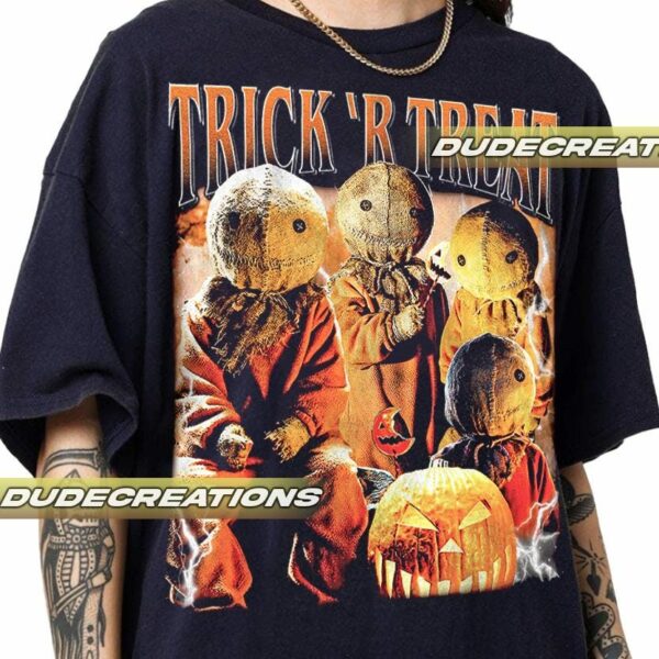 Limited Trick R Treat Vintage T Shirt Shirt Gift For Woman and Man Unisex T Shirt GP02 2