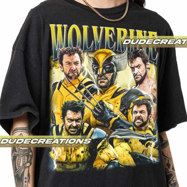 Limited Wolverine Hugh Jackman Vintage T Shirt Shirt Gift For Woman and Man Unisex T Shirt GP02 1 1