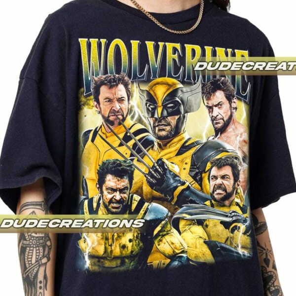 Limited Wolverine Hugh Jackman Vintage T Shirt Shirt Gift For Woman and Man Unisex T Shirt GP02 3 1