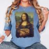 Moo Deng Mona Lisa Comfort Shirt Moo Deng Hippo The Famous Baby T Shirt Moo Deng Bouncy Pig T Shirt Baby Hippo Tee 0